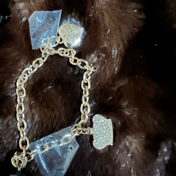 Juicy Couture hot pink wristlet coin purse Brand New wallet heart bling charms - Picture 5 of 10